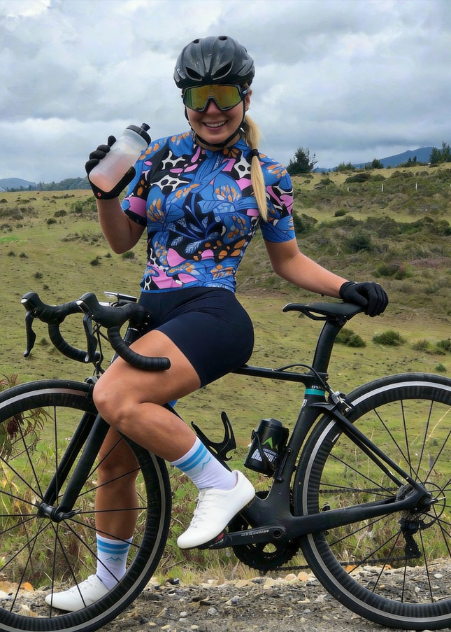 ROCKBROS Women's "Electric Lily" Pop Art Fusion Pro Aero Jersey