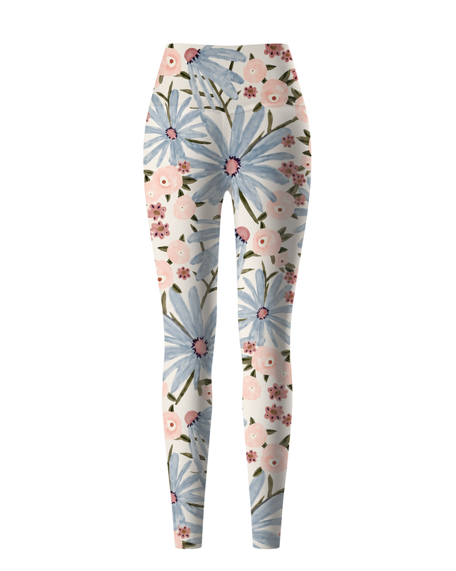 ROCKBROS Women Soft Daisy Garden Long Yoga Pants
