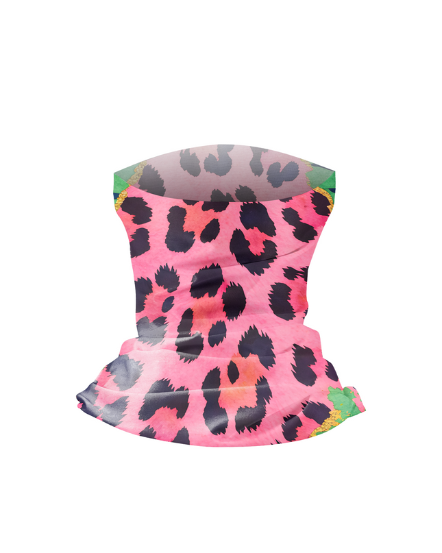 ROCKBROS Neon Leopard Shredder Aero Face Mask