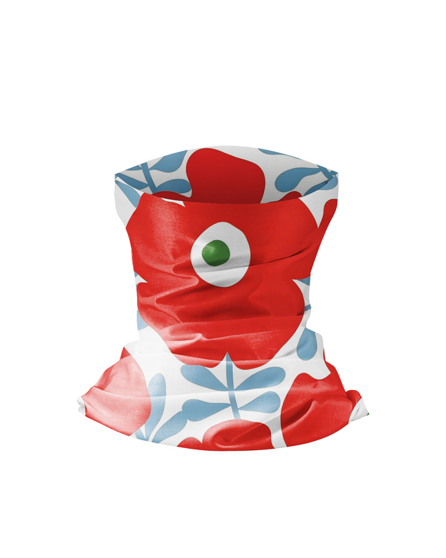 ROCKBROS Poppy Floral Cycling Neck Gaiter