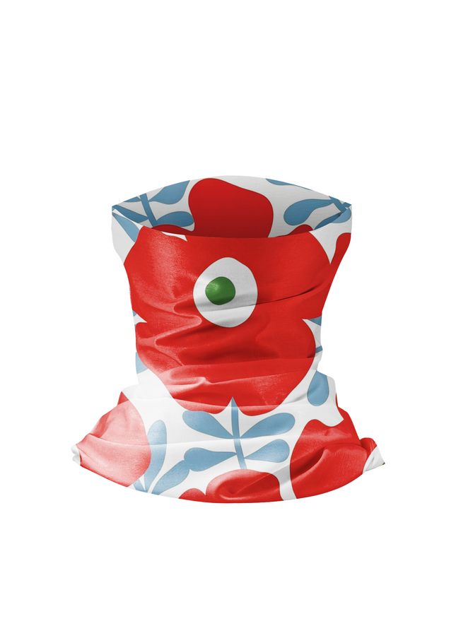 ROCKBROS Poppy Floral Cycling Neck Gaiter