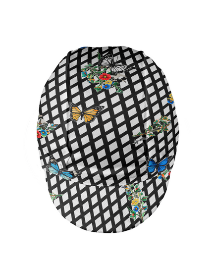 ROCKBROS Butterfly Retro Diamond-Check Cycling Adapt Cap