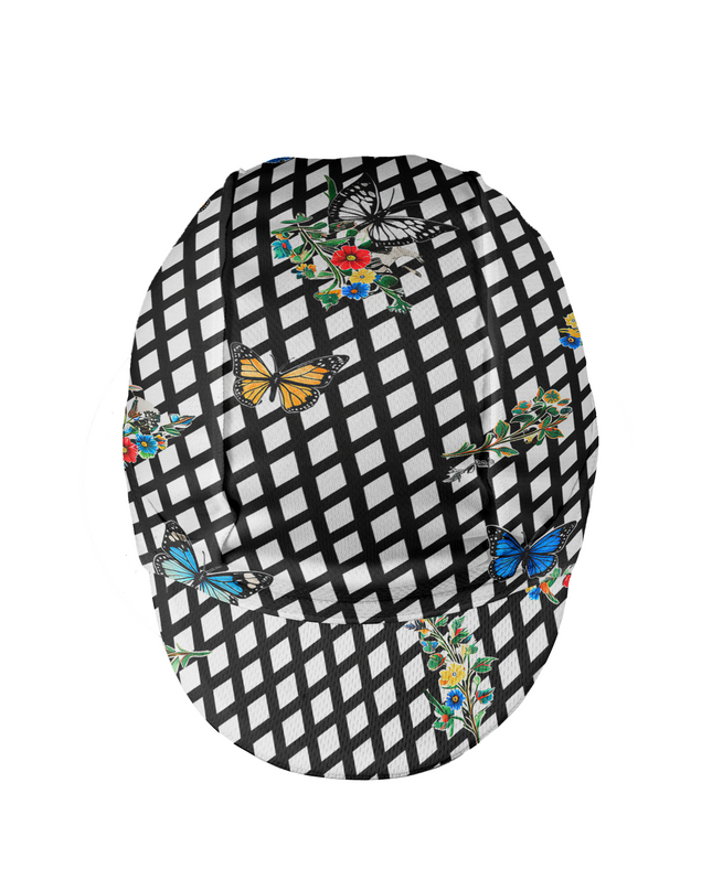 ROCKBROS Butterfly Retro Diamond-Check Cycling Adapt Cap