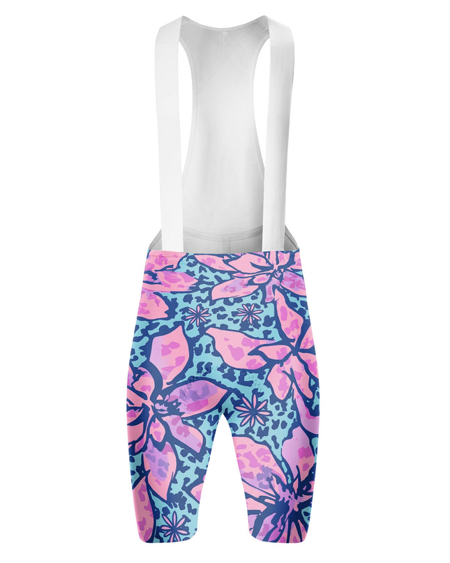 ROCKBROS Women's Leopard Floral Print Short Sleeve Cycling Set