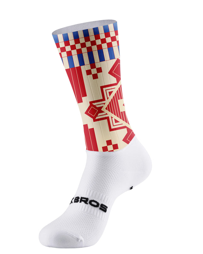 ROCKBROS Women's Retro Geometric Stripe Cycling Bibs