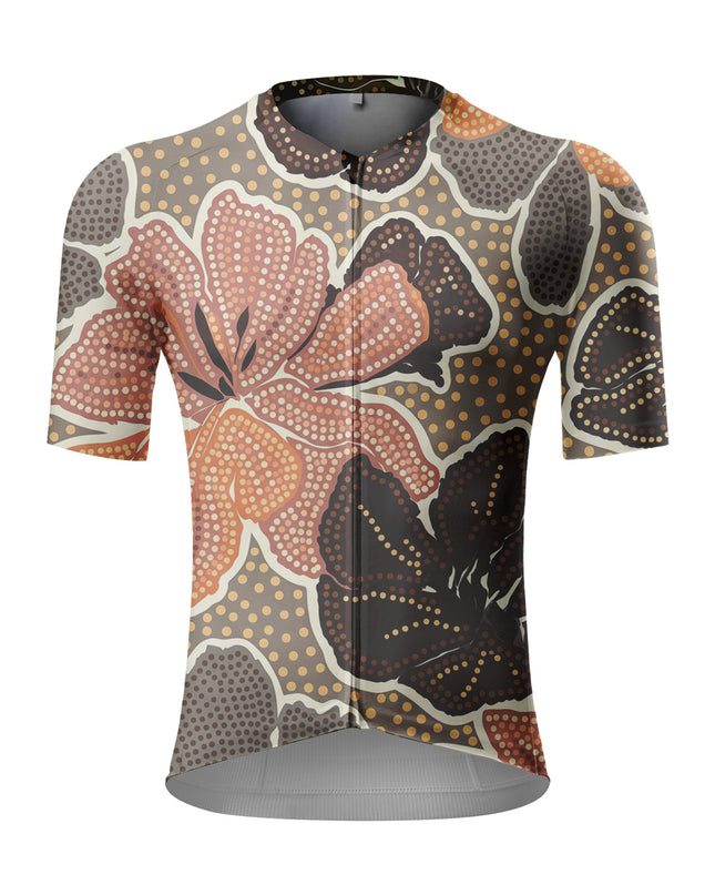 ROCKBROS Men's Monet's Garden Artistic Floral Cycling Jersey