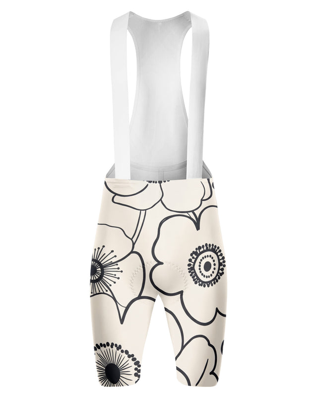 ROCKBROS Women's Minimalist Floral Cycling Bib Shorts