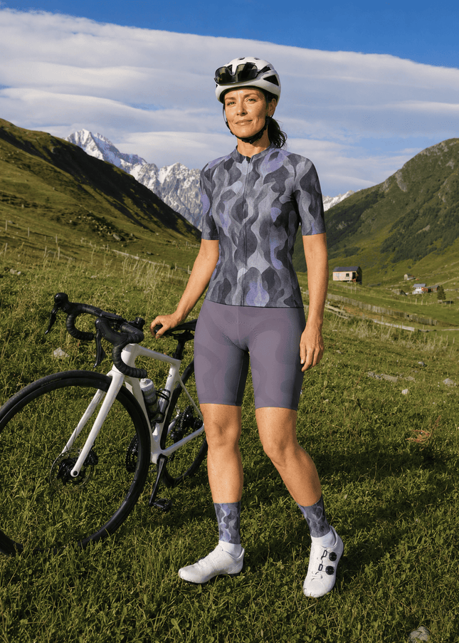 ROCKBROS Women's Violet Haze Flow All-Weather Pro Aero Jersey