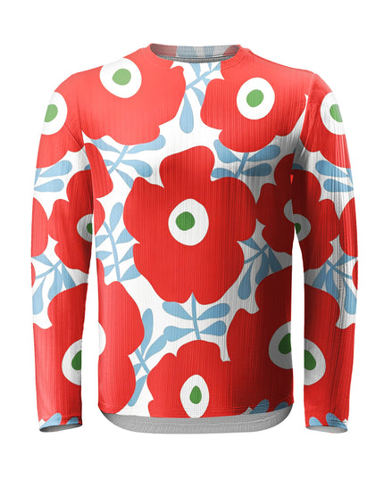 ROCKBROS Scandinavian Flower Print Sweatshirt