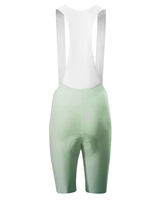 ROCKBROS Women's Vintage Mint Green Solid Color Padded Bib Cycling Bibs