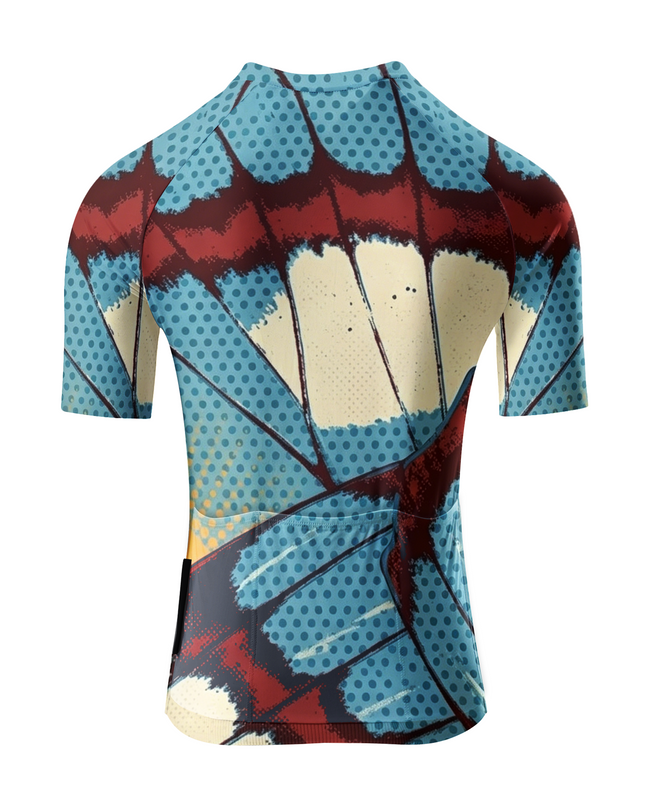 ROCKBROS Women's Retro Pop Art Butterfly Wing Padded Cycling Shorts