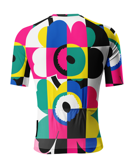 ROCKBROS Men's Color Block Floral Father's Day Cycling Jersey