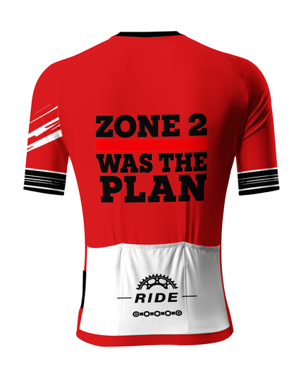ROCKBROS Men's Red White Block Pro Cycling Slogan Cycling Jersey