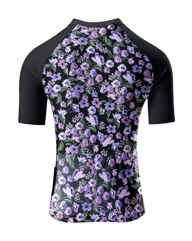ROCKBROS Women's Dark Ditsy Floral Cycling Bib Shorts