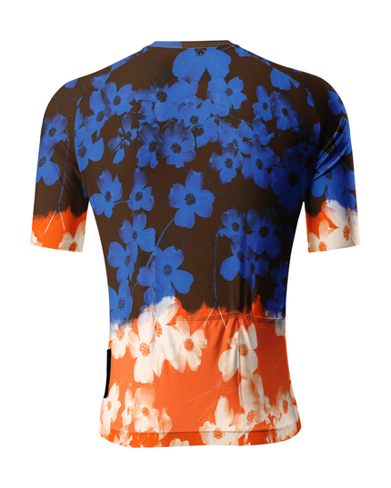 ROCKBROS Men's Gradient Floral Father's Day Cycling Jersey