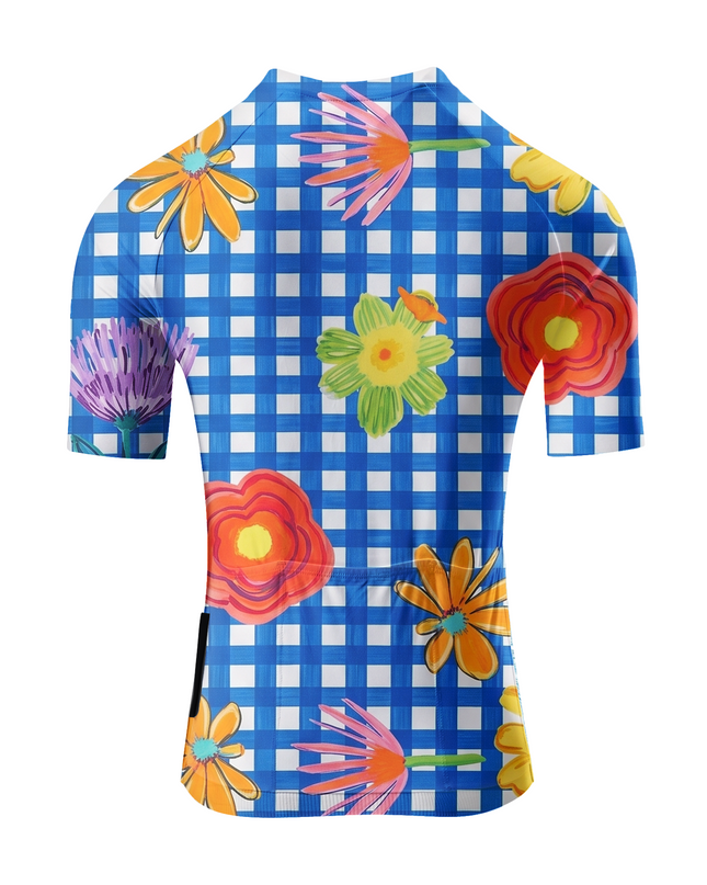 ROCKBROS Women's Gingham Floral Cycling Set