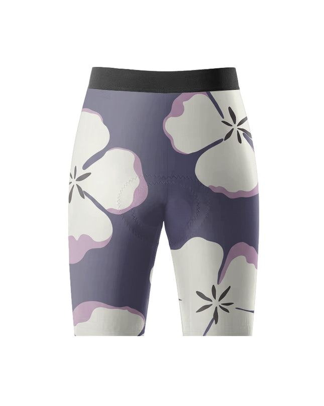ROCKBROS Women Purple Floral Short Sleeve Cycling Jersey