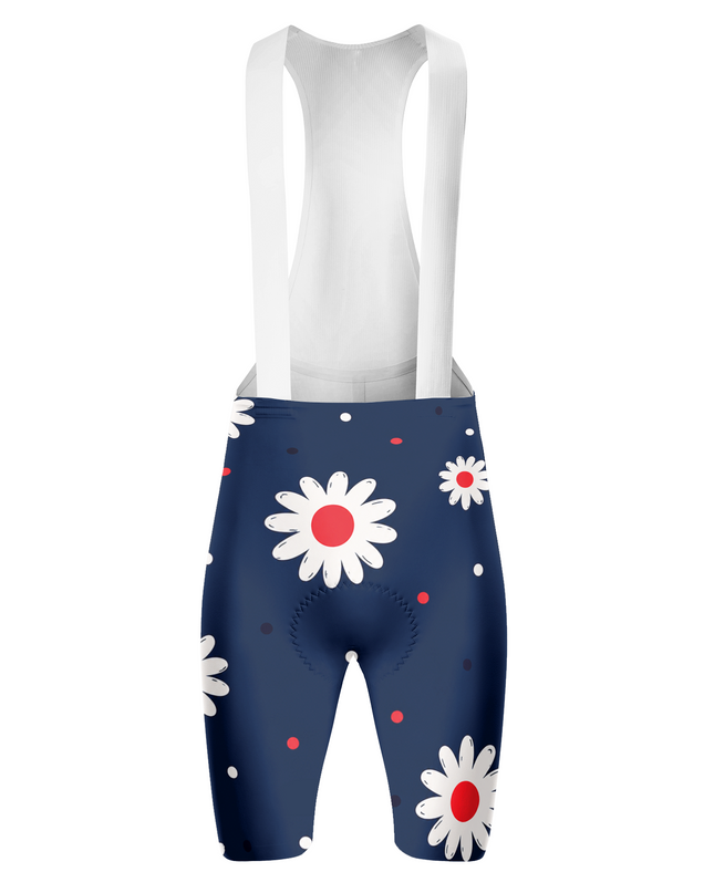 ROCKBROS Women's Retro Floral Cycling Bib Shorts