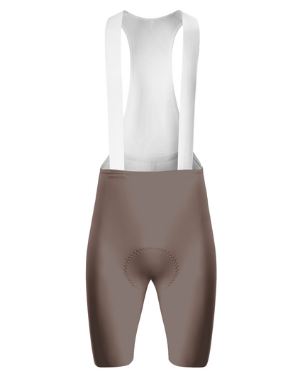 ROCKBROS Women's Gradient Coffee Brown White Rib Strap Cycling Bib Shorts