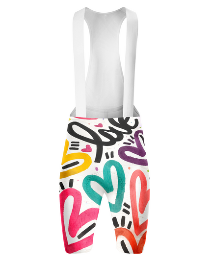 ROCKBROS Women's Rainbow Graffiti Cycling Bib Shorts