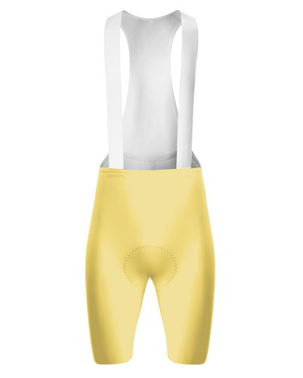ROCKBROS Women's Solid Cream Yellow Cycling Bib Shorts