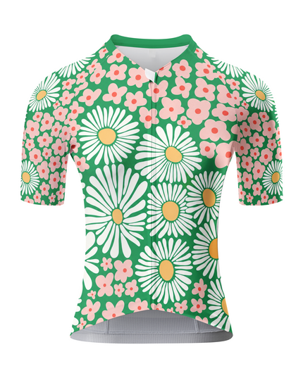 ROCKBROS Women Early Morning Flower Green Cycling Jersey