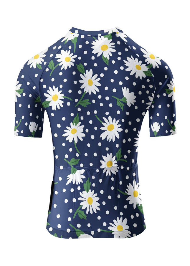 ROCKBROS Women's Daisy Floral Print Short Sleeve Breathable Cycling Jersey