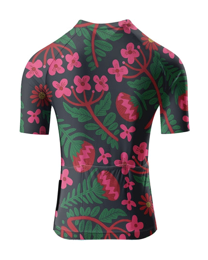 ROCKBROS Women's Floral & Fruit Print Cycling Jersey