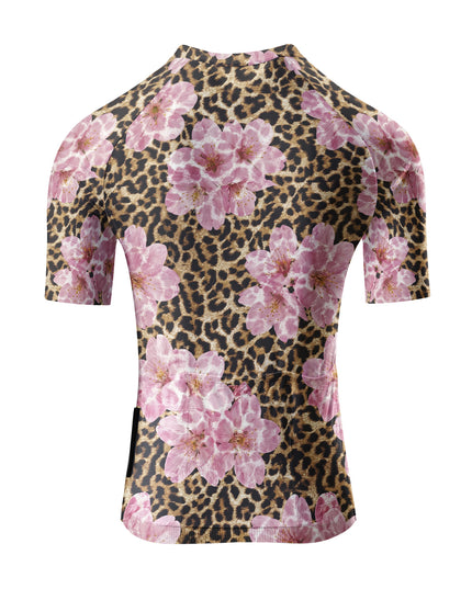 ROCKBROS Women's Leopard Print Cycling Bib Shorts