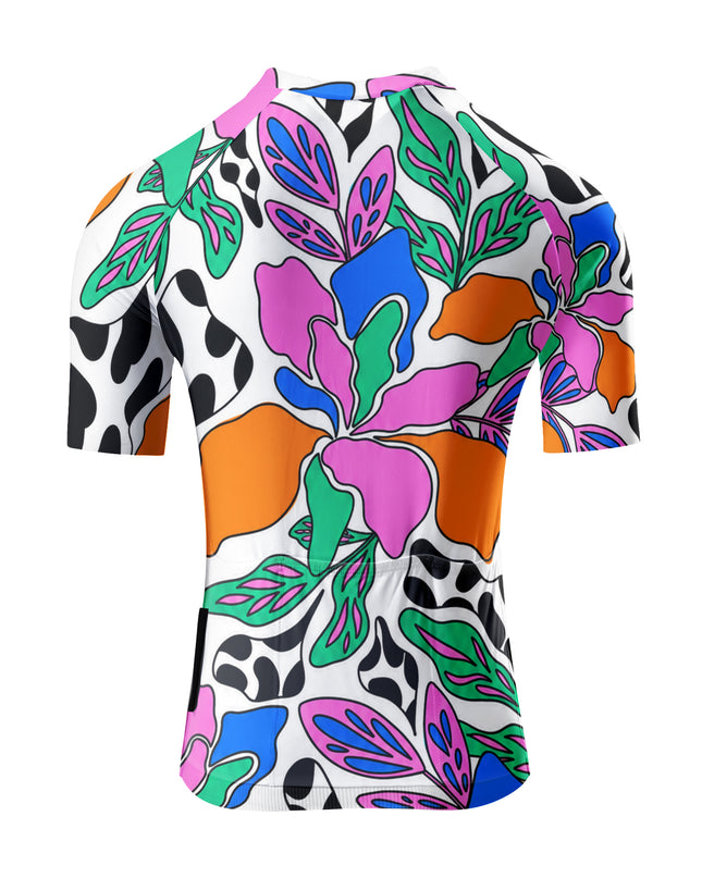 ROCKBROS Women's Vibrant Floral Cycling Jersey