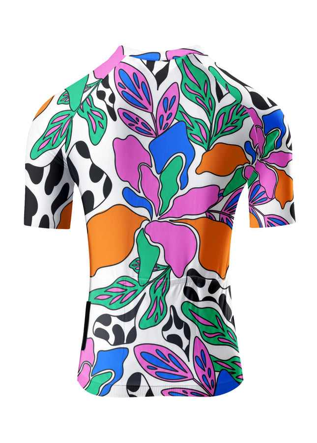 ROCKBROS Women's Vibrant Floral Cycling Jersey
