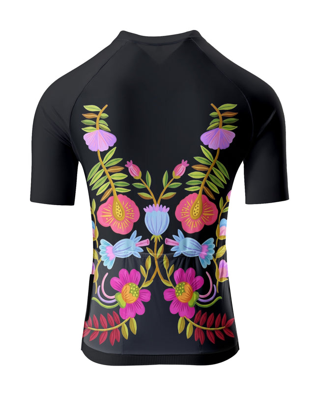 ROCKBROS Women's Folk Floral Cycling Jersey