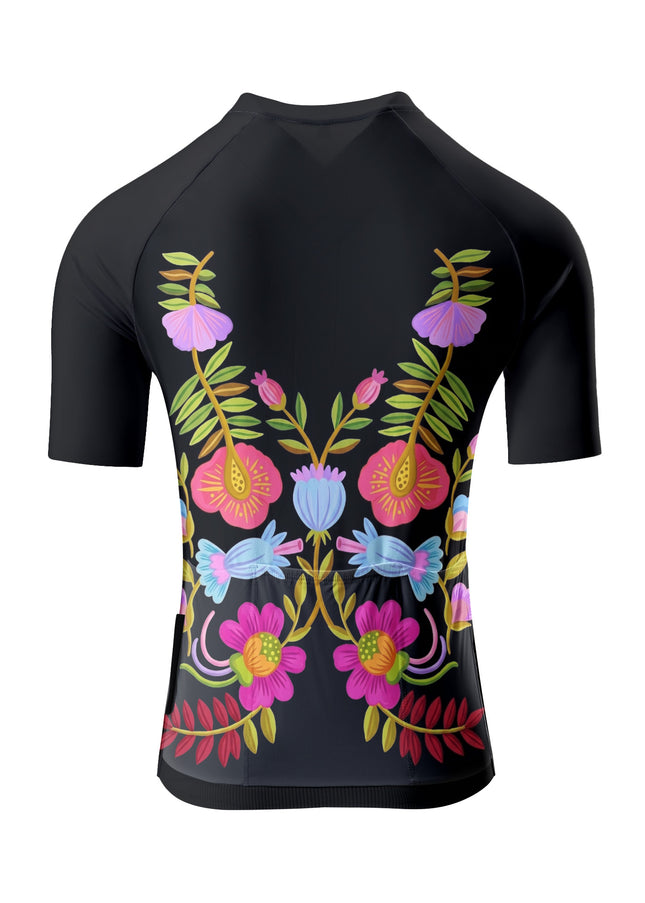 ROCKBROS Women's Folk Floral Cycling Jersey