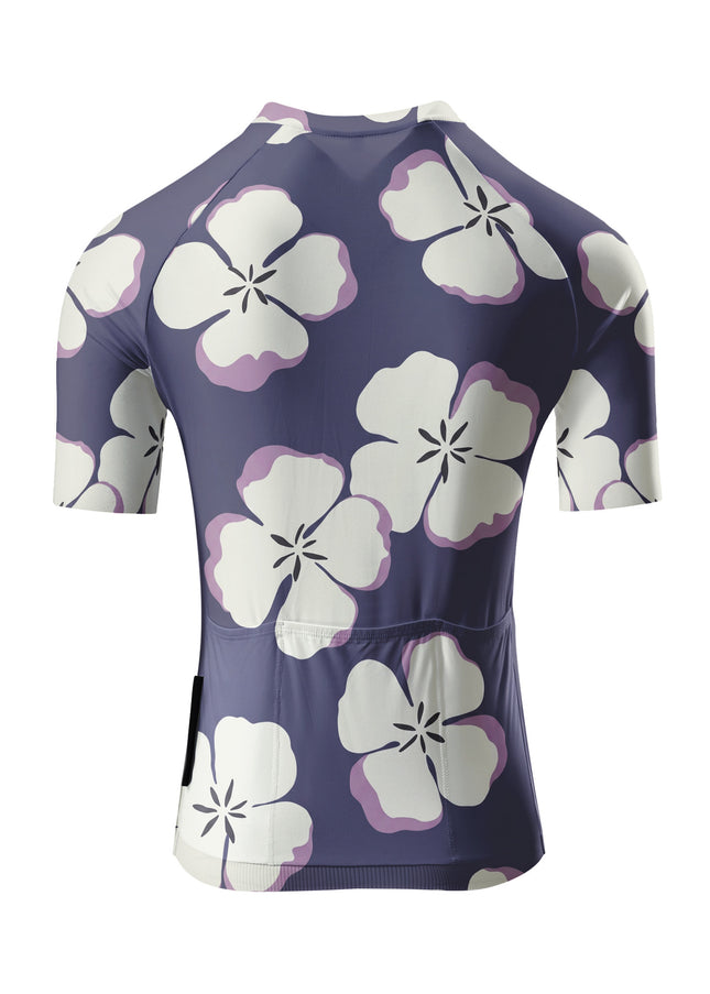 ROCKBROS Women Purple Floral Short Sleeve Cycling Jersey