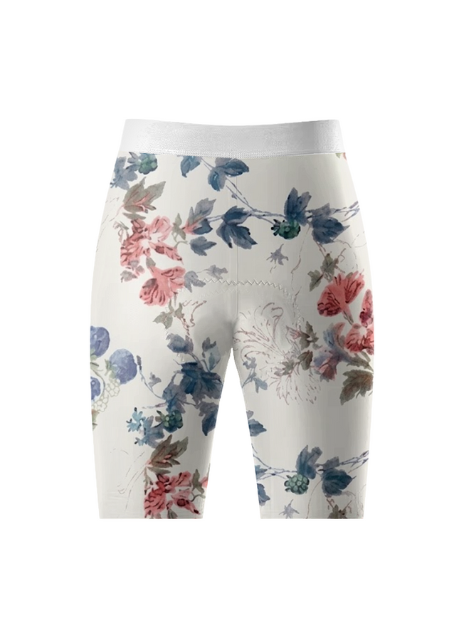 ROCKBROS Women's Watercolor Vintage Berry & Floral Print Short Sleeve Cycling Set