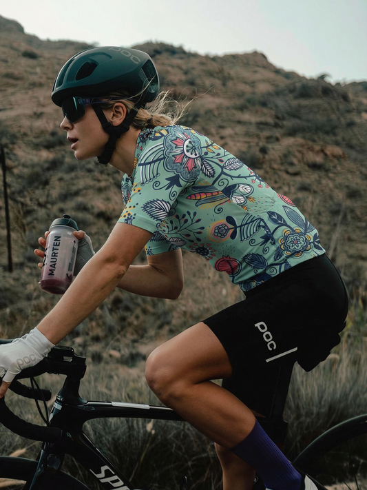ROCKBROS Women's "Folk Flora" All-Weather Artistic Pro Aero Jersey