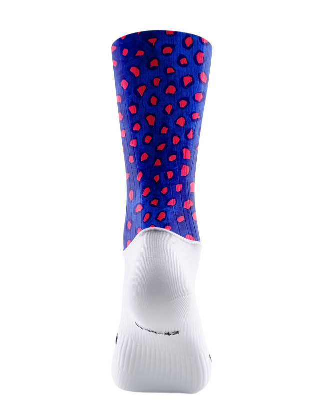 ROCKBROS Artistic Vibrant Leopard Pattern Performance Cycling Socks