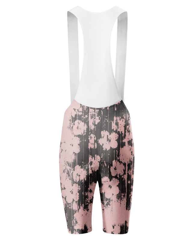 ROCKBROS Women's Pink Distressed Floral Cycling  Set