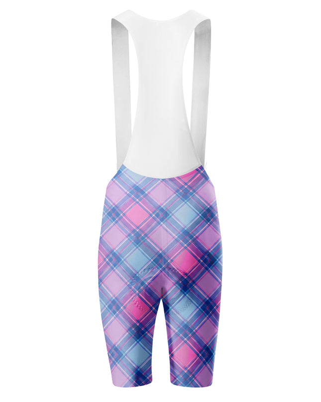 ROCKBROS Women's Pastel Plaid Dream Cycling Bibs