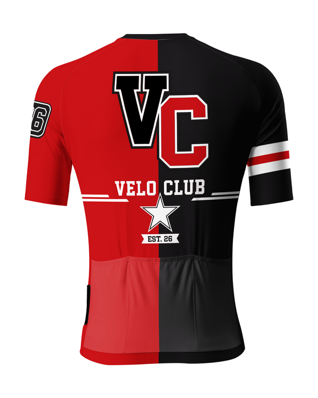 ROCKBROS Men's Velo Club Star Color Block Short Sleeve Cycling Jersey