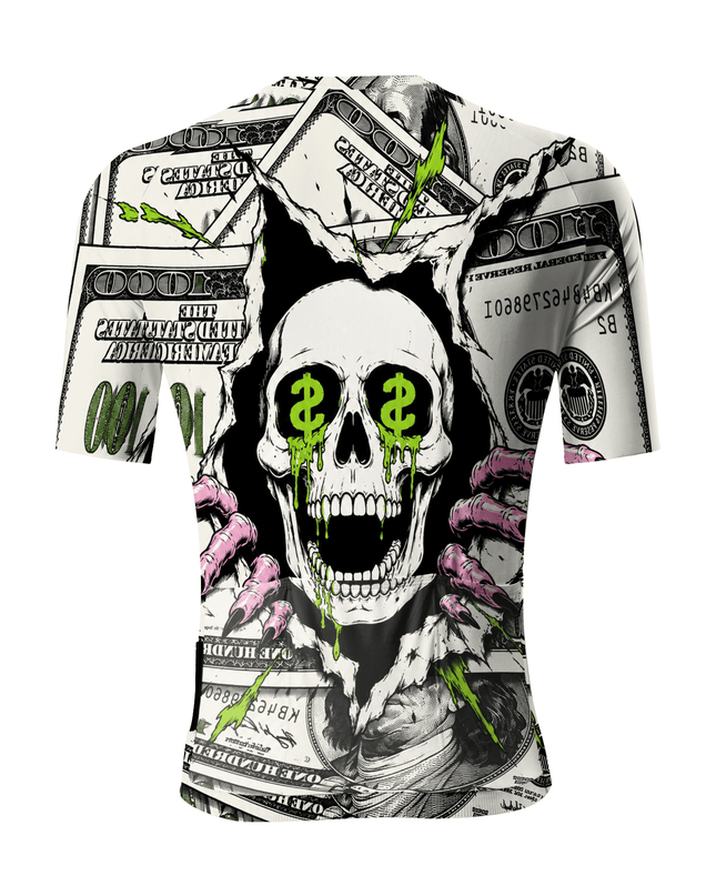 ROCKBROS Women's Skull Dollar Graphic Short Sleeve Cycling Jersey