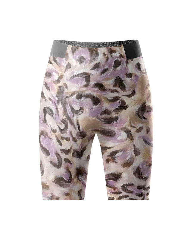 ROCKBROS Women's Purple Abstract Print Cycling Shorts