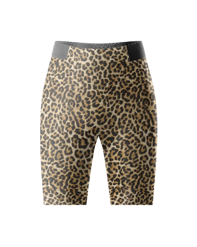 ROCKBROS Women's Leopard Print Cycling Bib Shorts