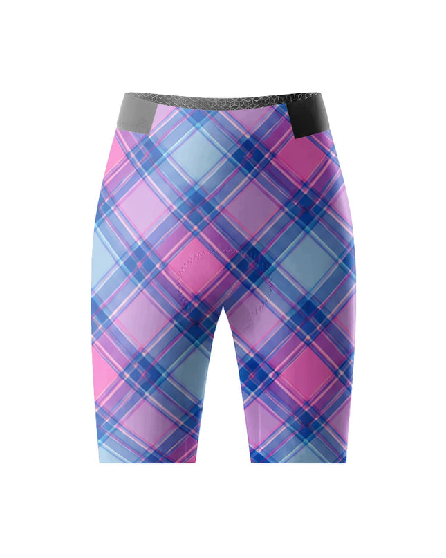 ROCKBROS Women's Pastel Plaid Harmony Cycling Shorts