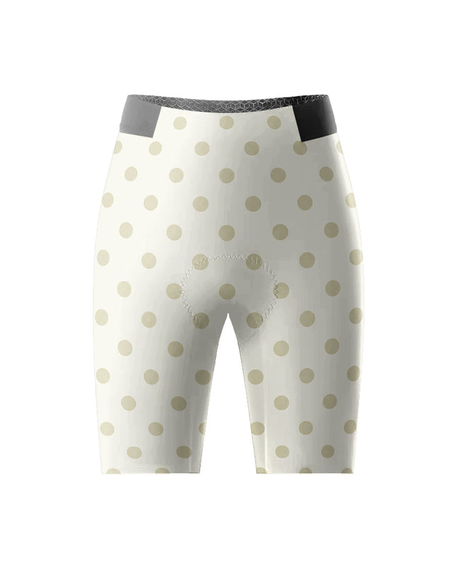 ROCKBROS Women's Polka Dot Cycling Shorts Padded Road Bike Shorts High Waist Tights