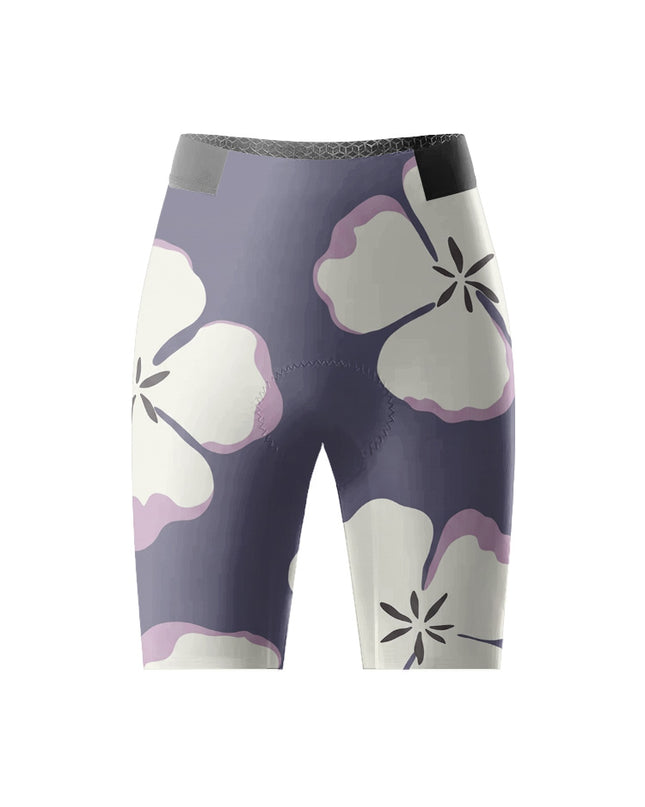 ROCKBROS Women Purple Floral Short Sleeve Cycling Jersey