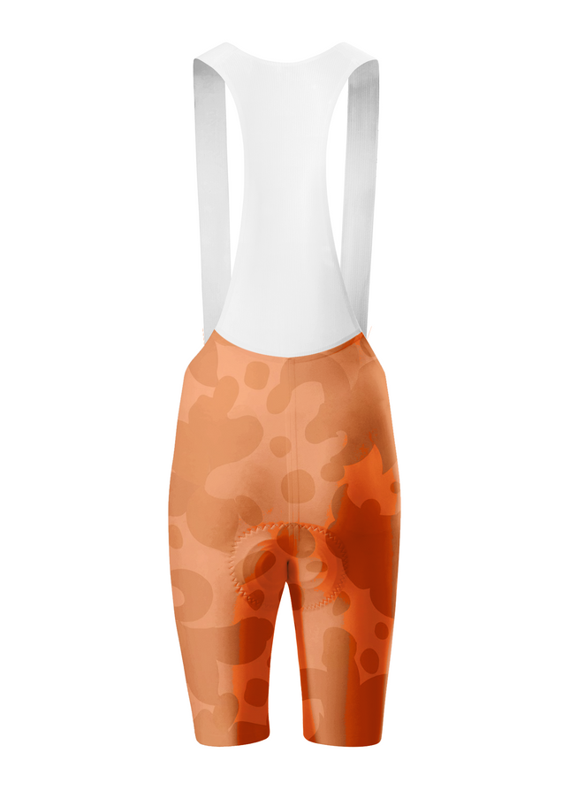 ROCKBROS Women's Orange Leopard Print Lily Floral Short Sleeve Cycling Set
