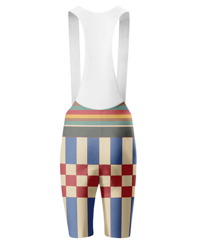 ROCKBROS Women's Retro Geometric Stripe Cycling Bibs