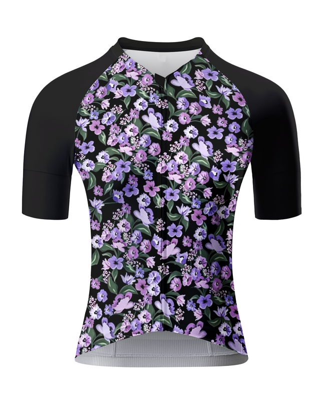 ROCKBROS Women's Dark Ditsy Floral Cycling Bib Shorts