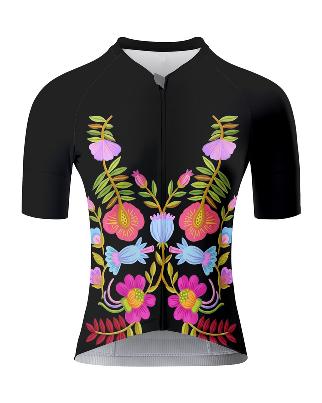 ROCKBROS Women's Folk Floral Cycling Jersey